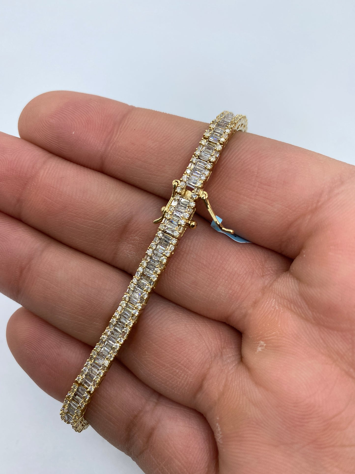 14K Tennis Baguette 4.5mm, 8in