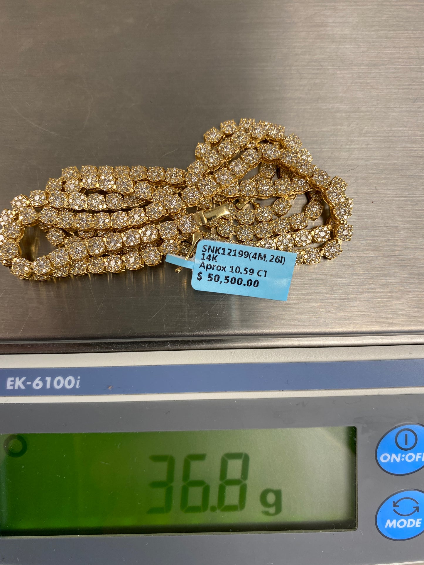 14K Tennis Chain 4mm, 26in