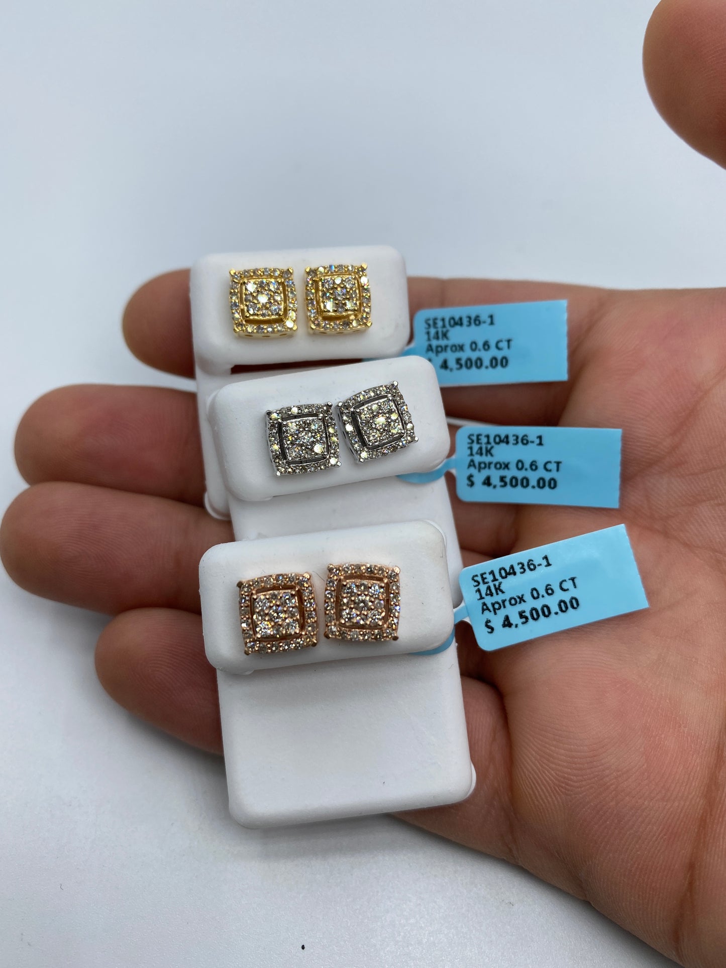 Square Box Earrings Large