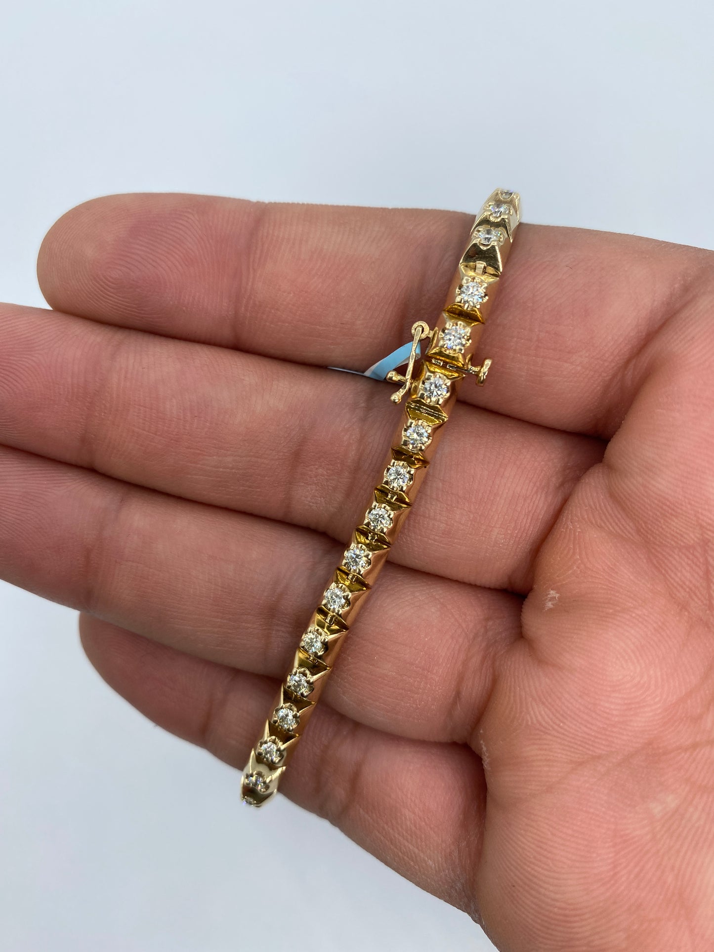 14K Castle Bracelet 5mm, 8in