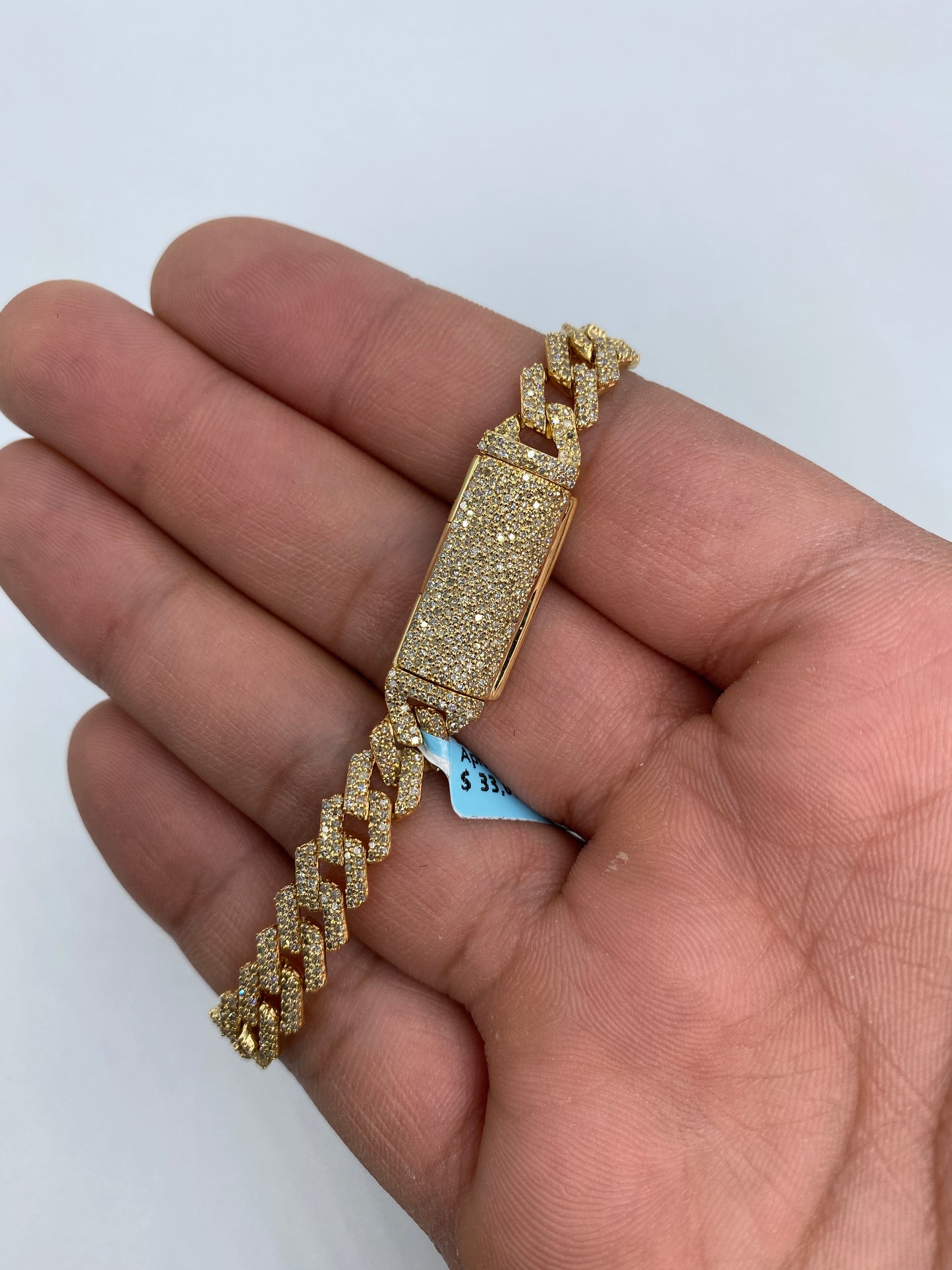 14K Cuban Bracelet 8mm, 8in