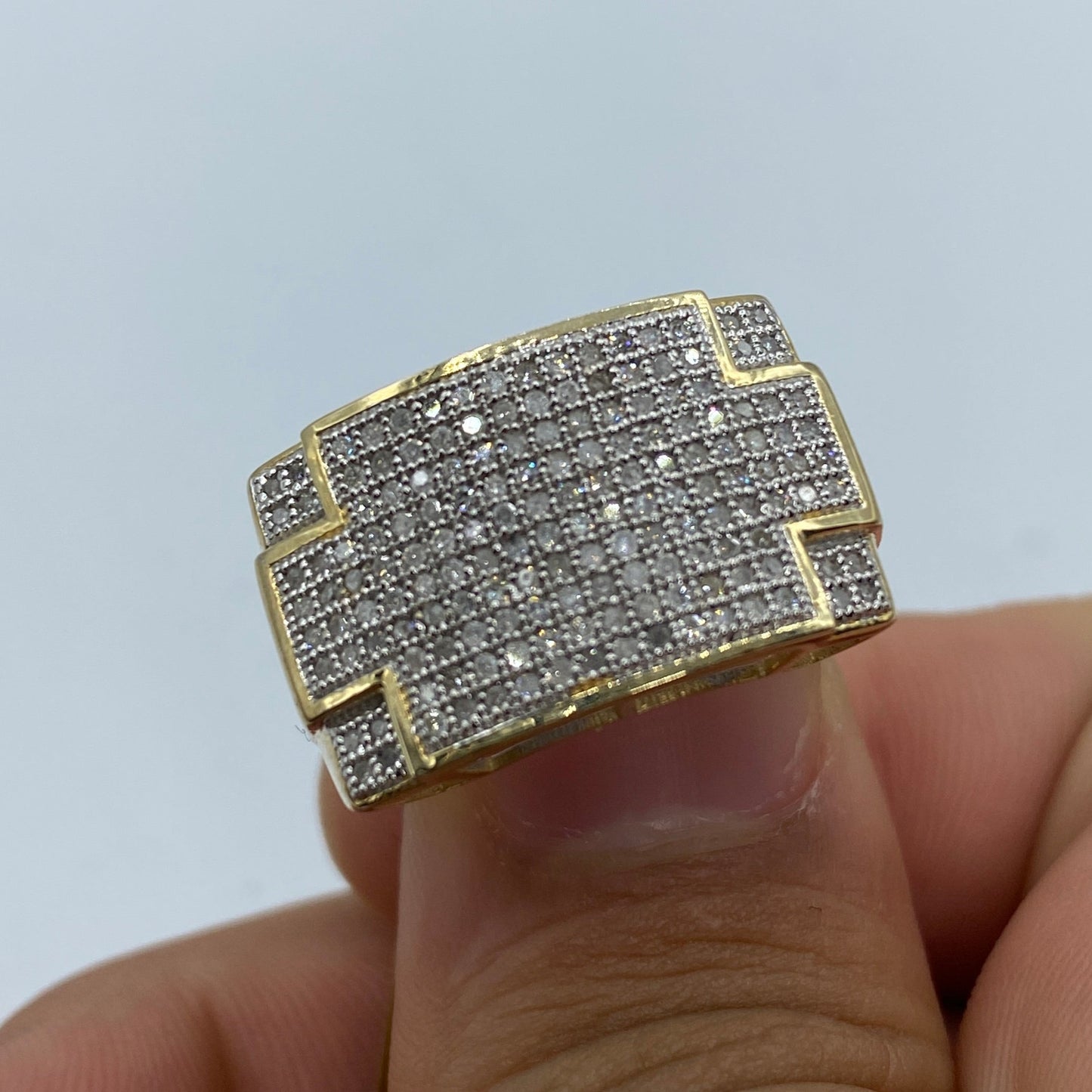 10K Rectangle Puzzle Diamond Ring