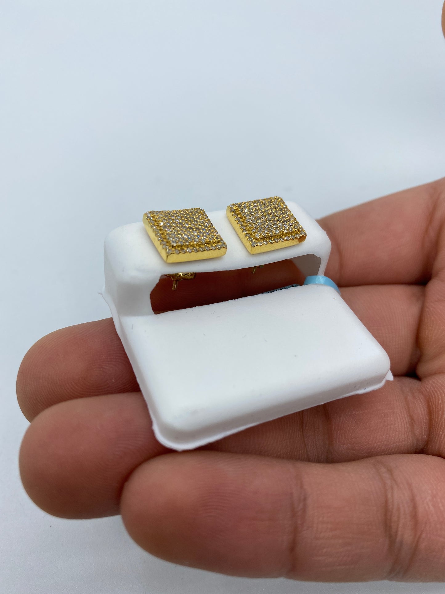 Square Flat Earrings