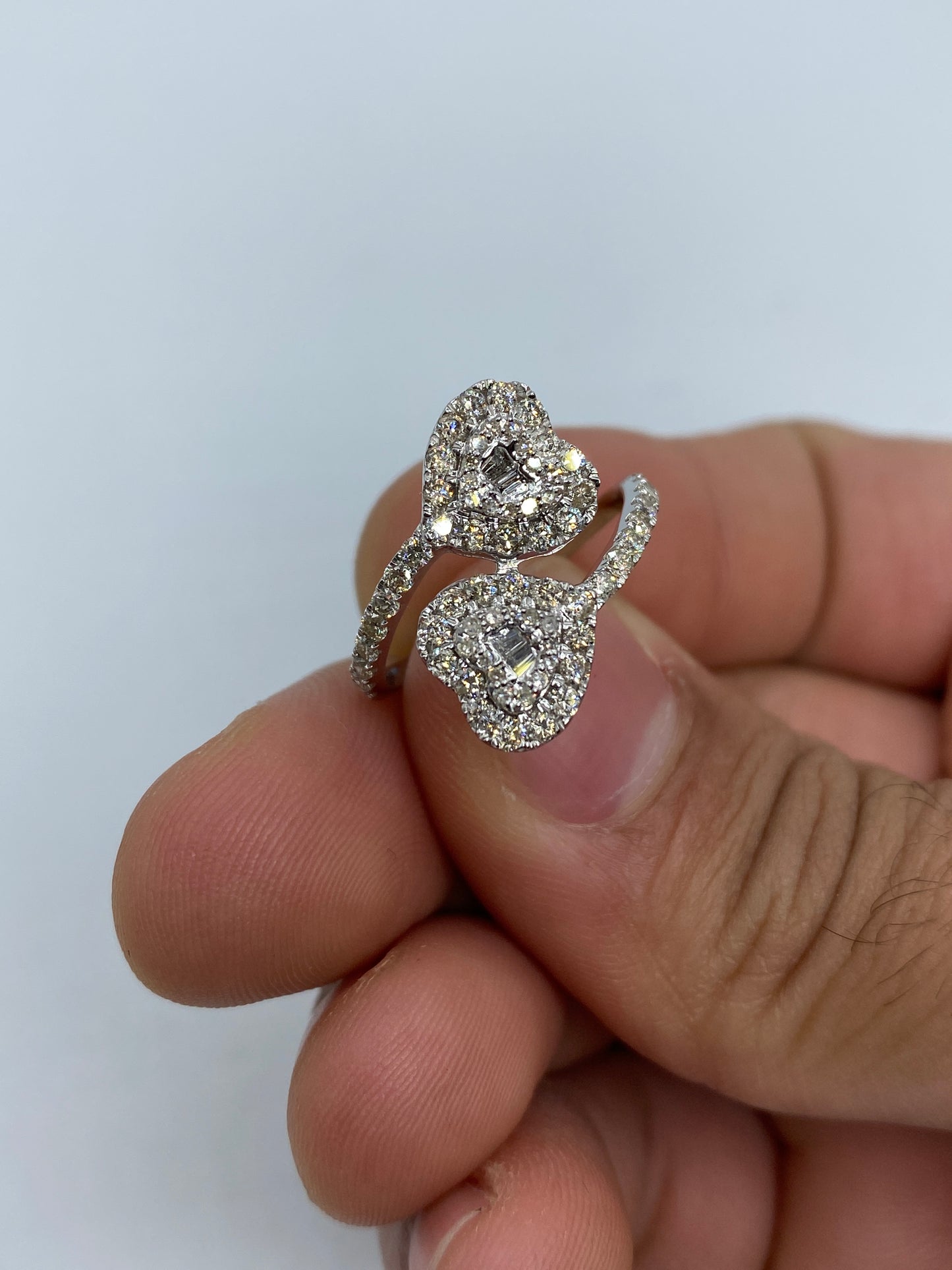 Heart Bangle Engagement Ring