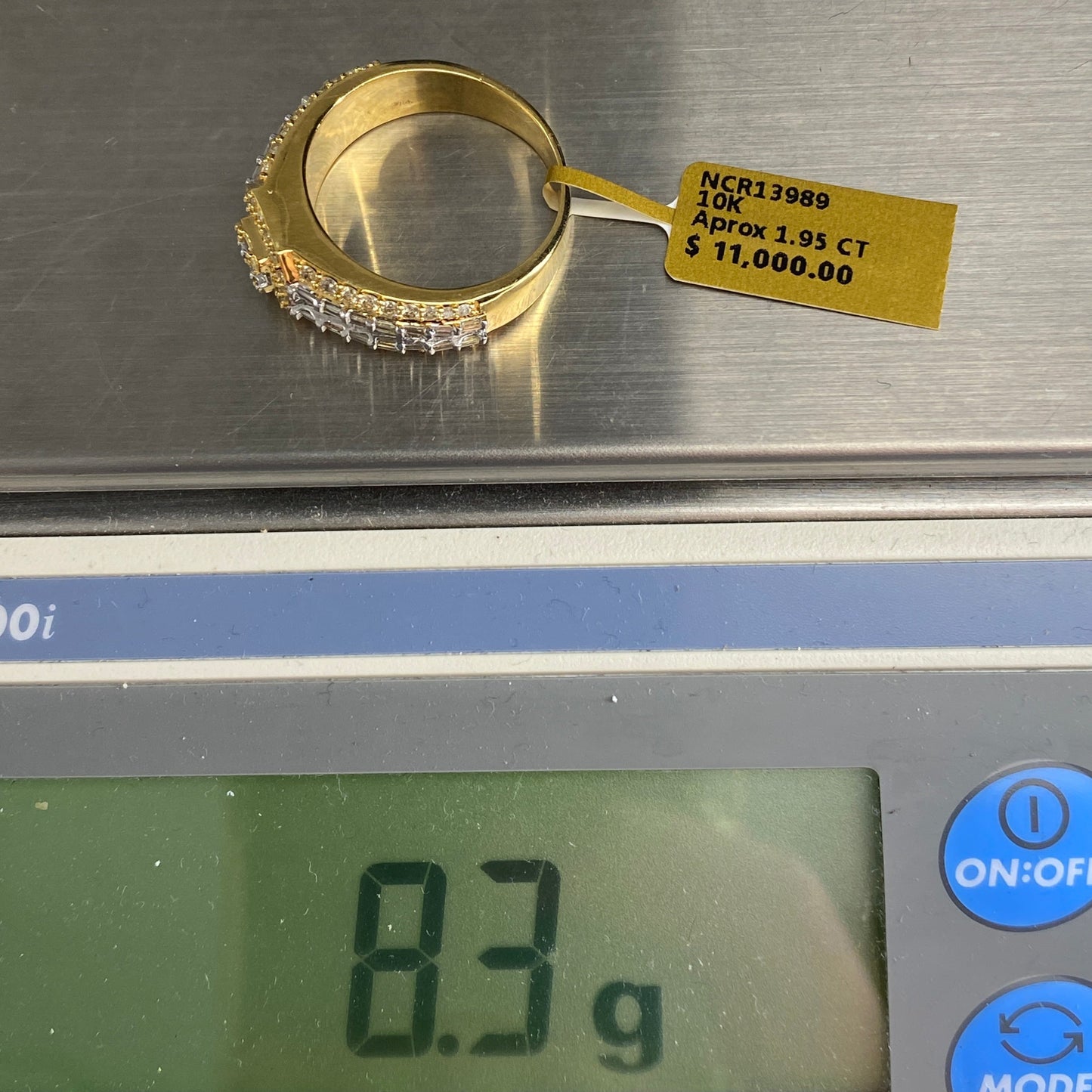 10K Diamond Baguette Ring Style #1