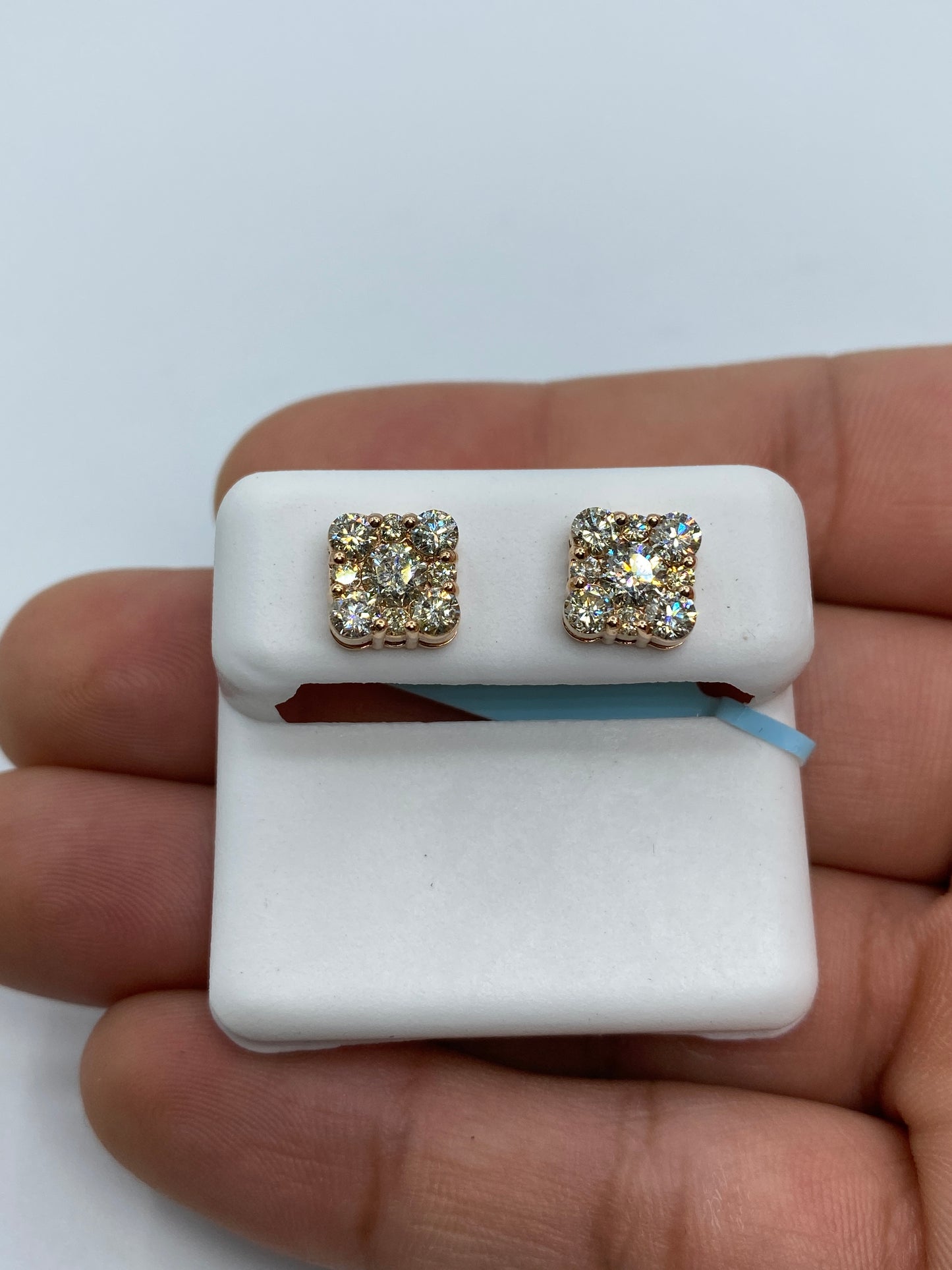 Square Stud Earrings Size #6