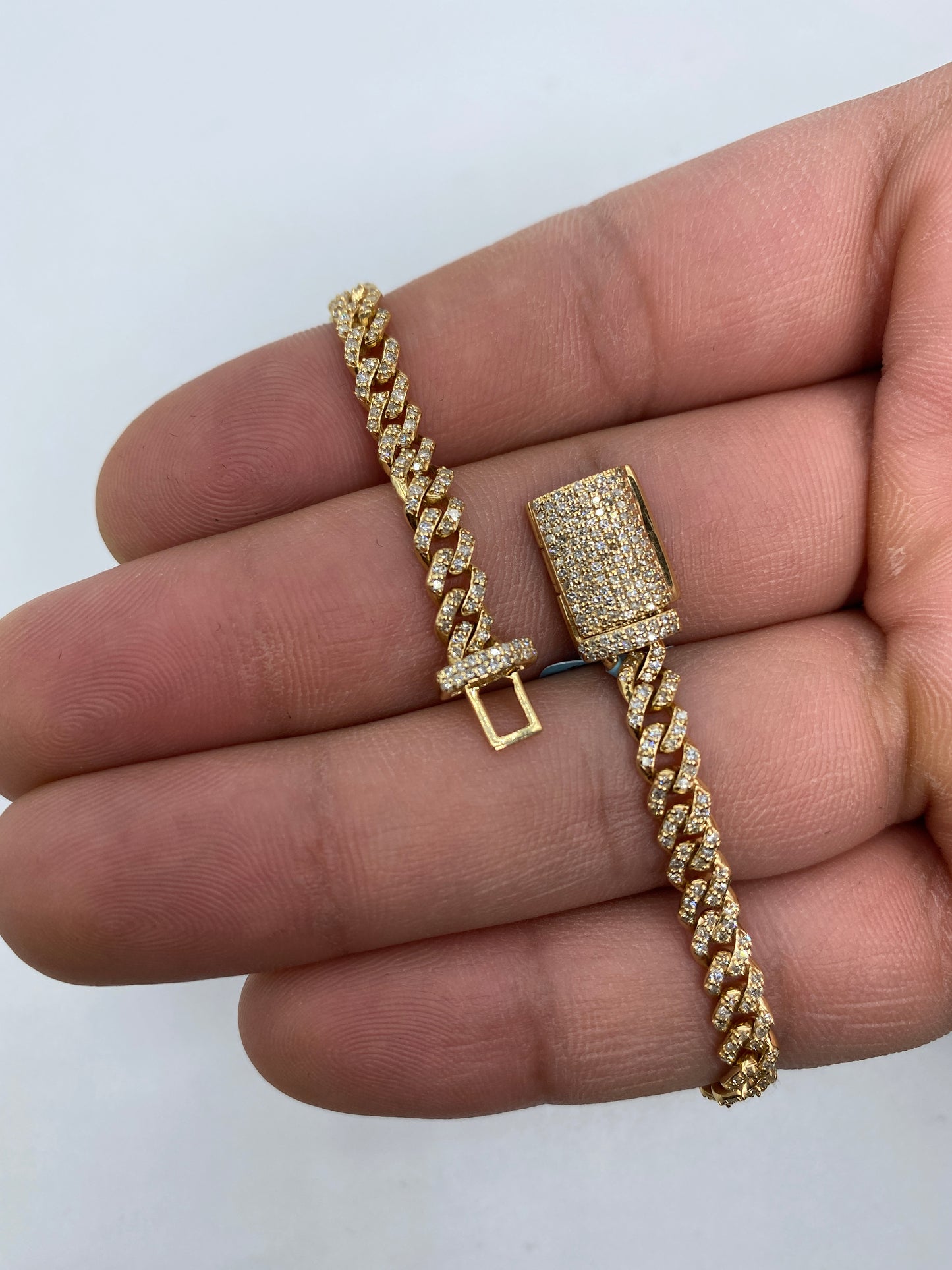 14K Cuban Bracelet 4.5mm, 7in