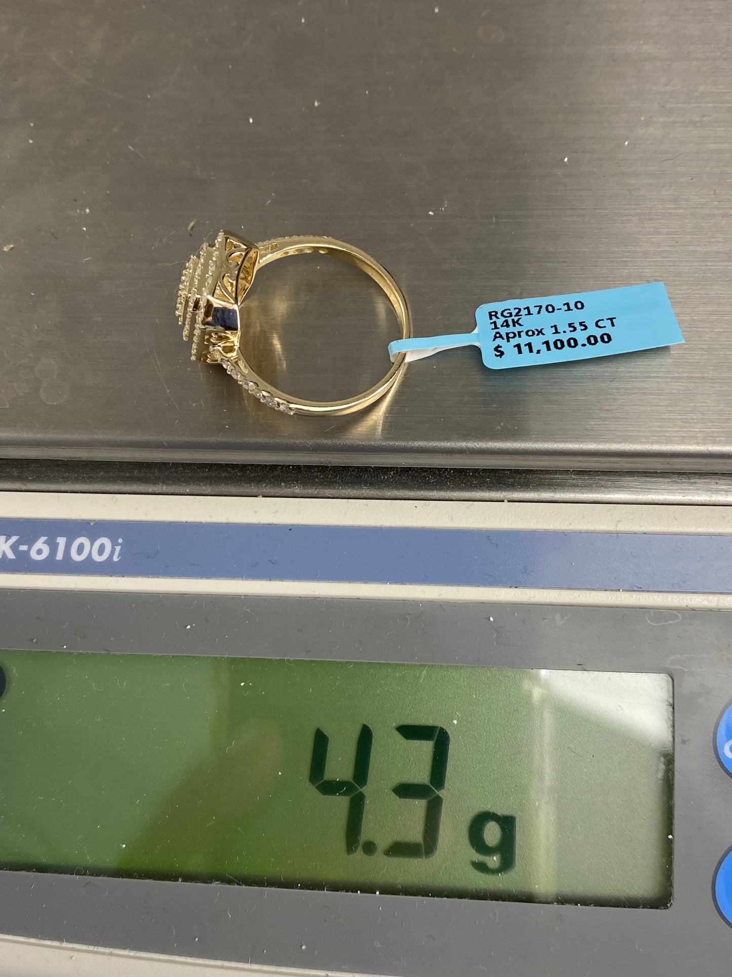 Rectangle Baguette Center Engagement Ring