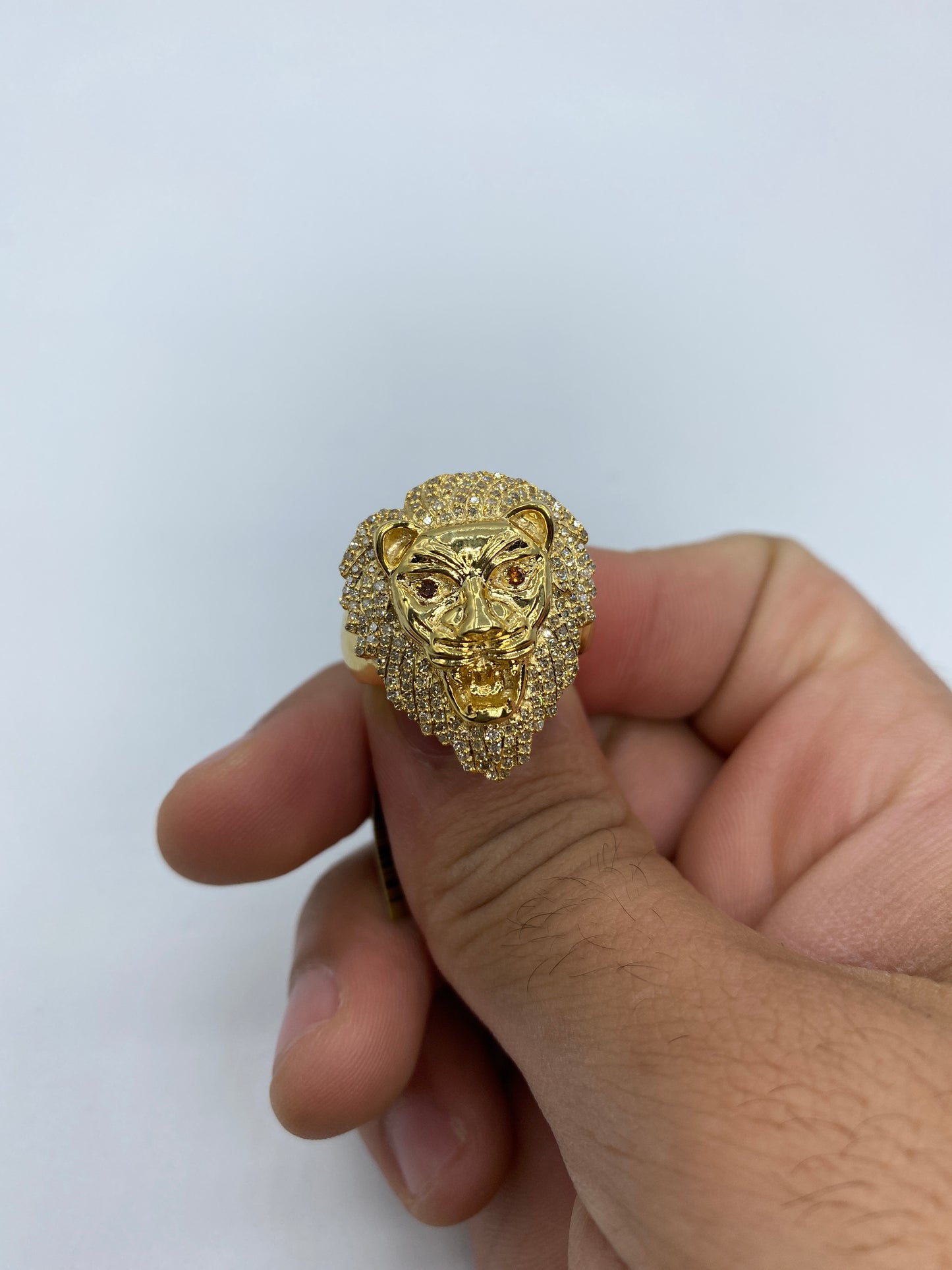 10K Lion Ring