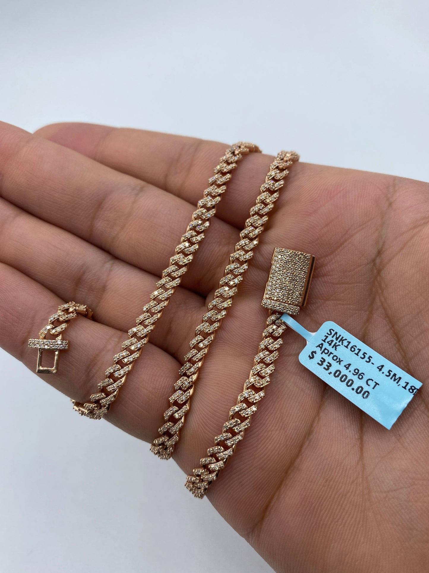 14K Cuban Chain 4.5mm, 18in