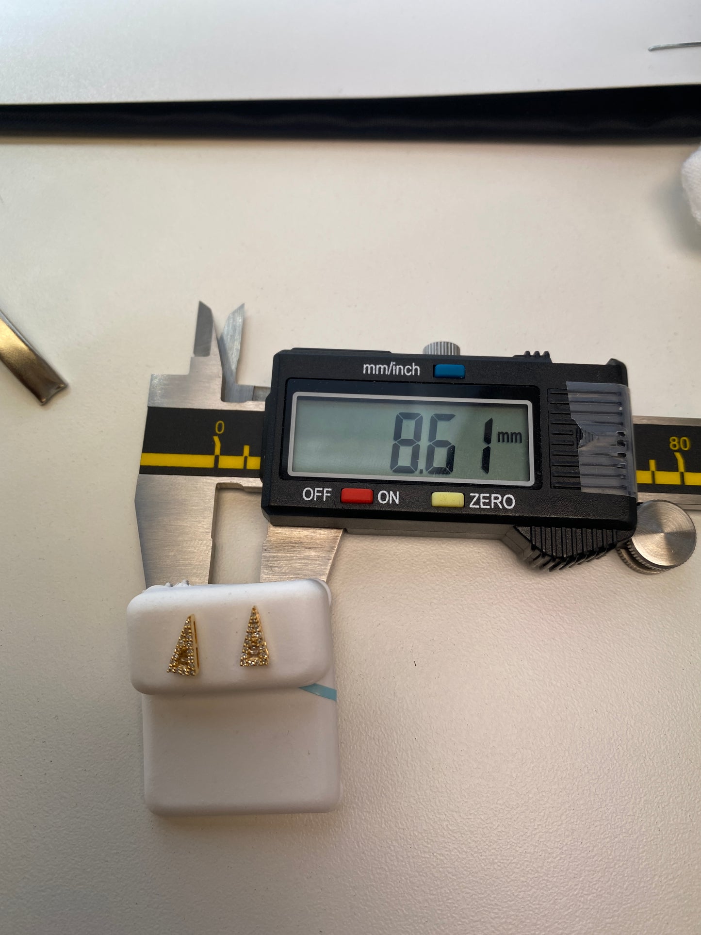 Isosceles Triangle Baguette Earrings