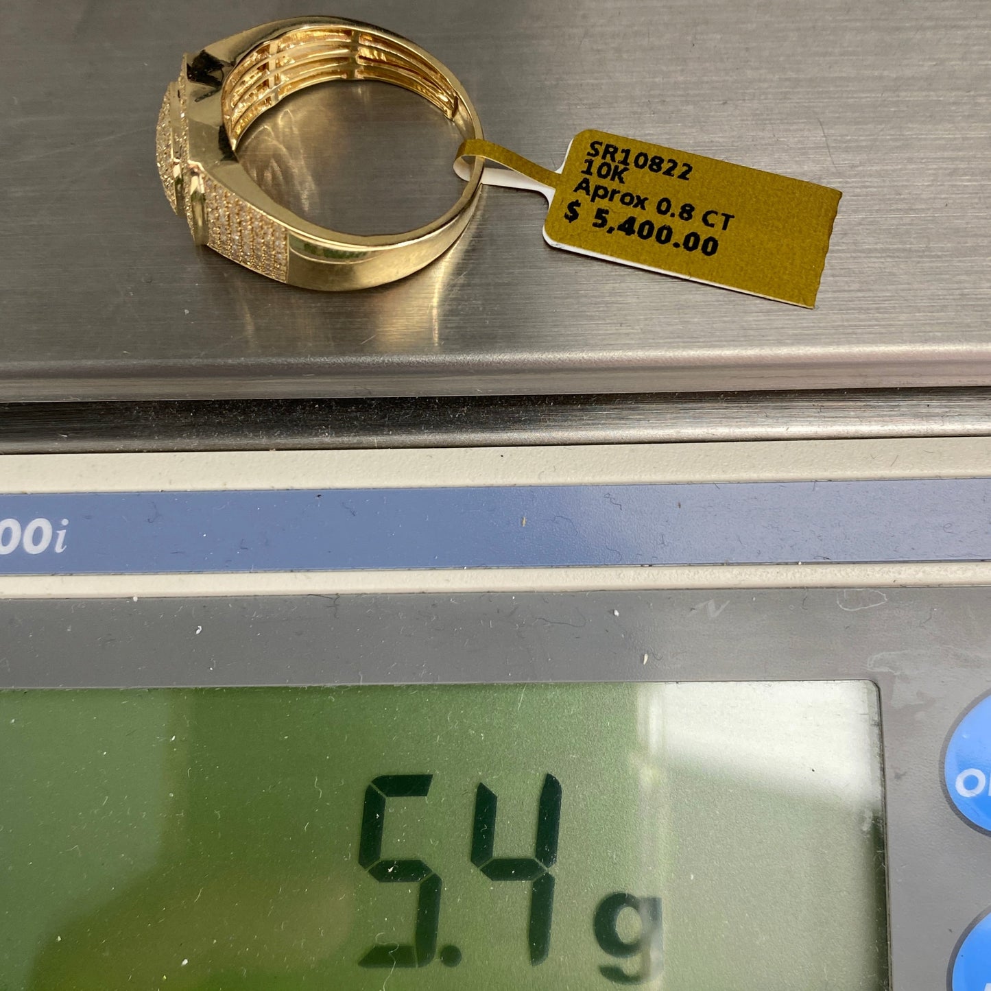 10K Square Pandora Diamond Ring