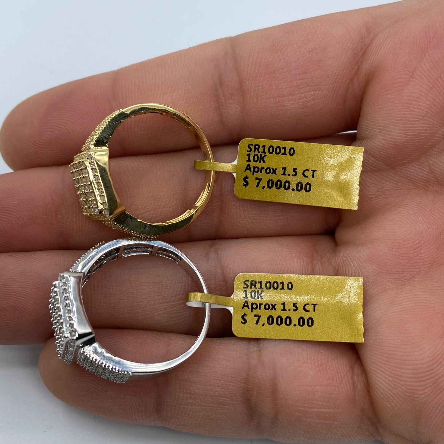 10K Diamond Baguette Ring Style #2