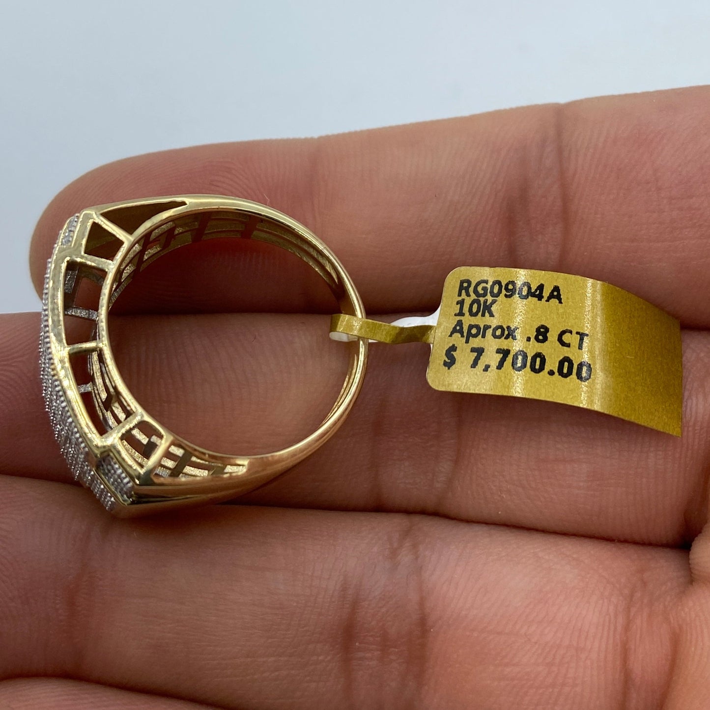 10K Rectangle Puzzle Diamond Ring