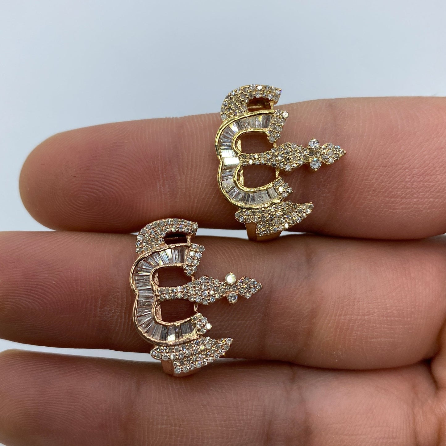 10K Allah Diamond Baguette Ring