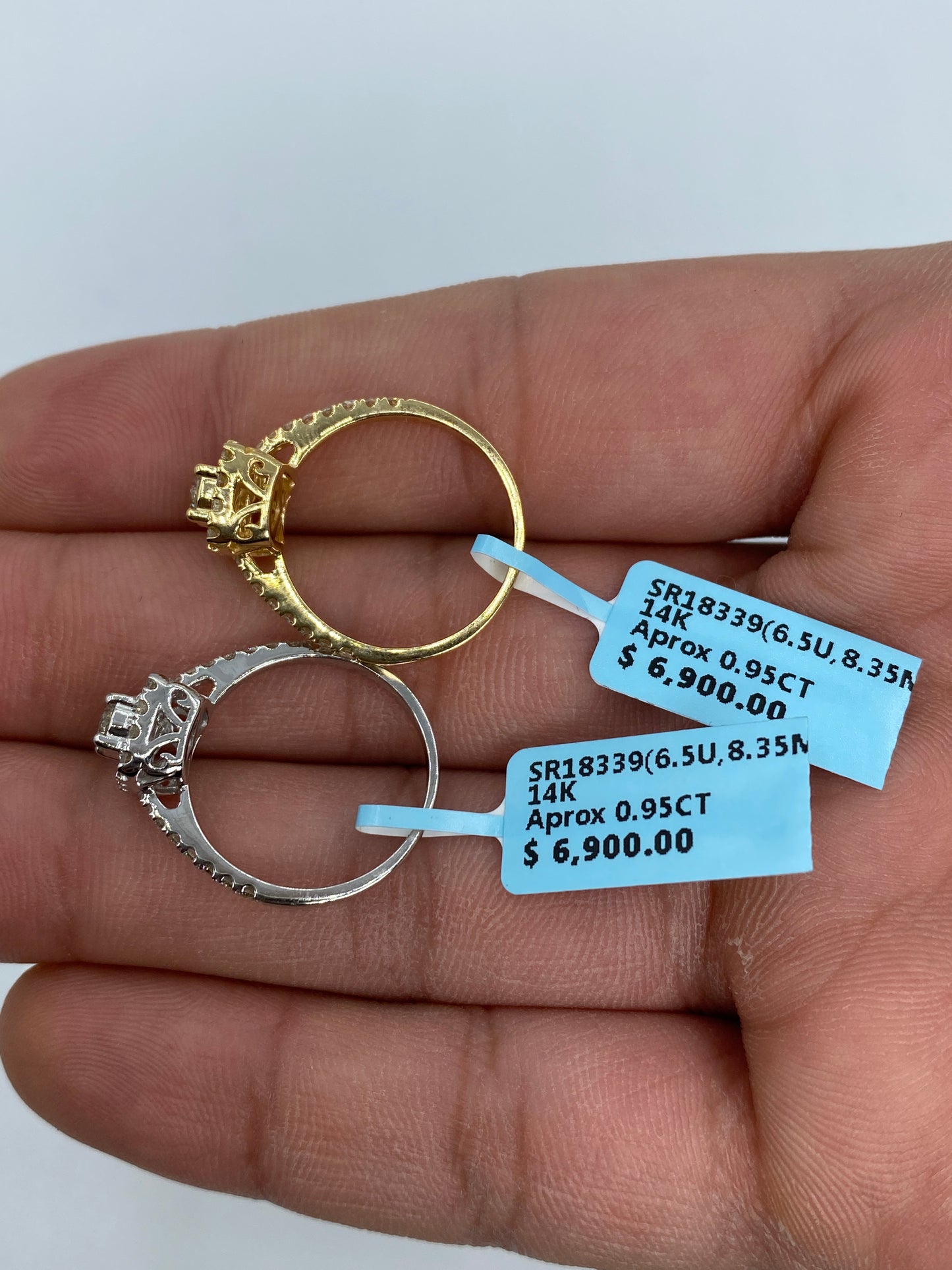 Square Large Center Stone Engagement Ring