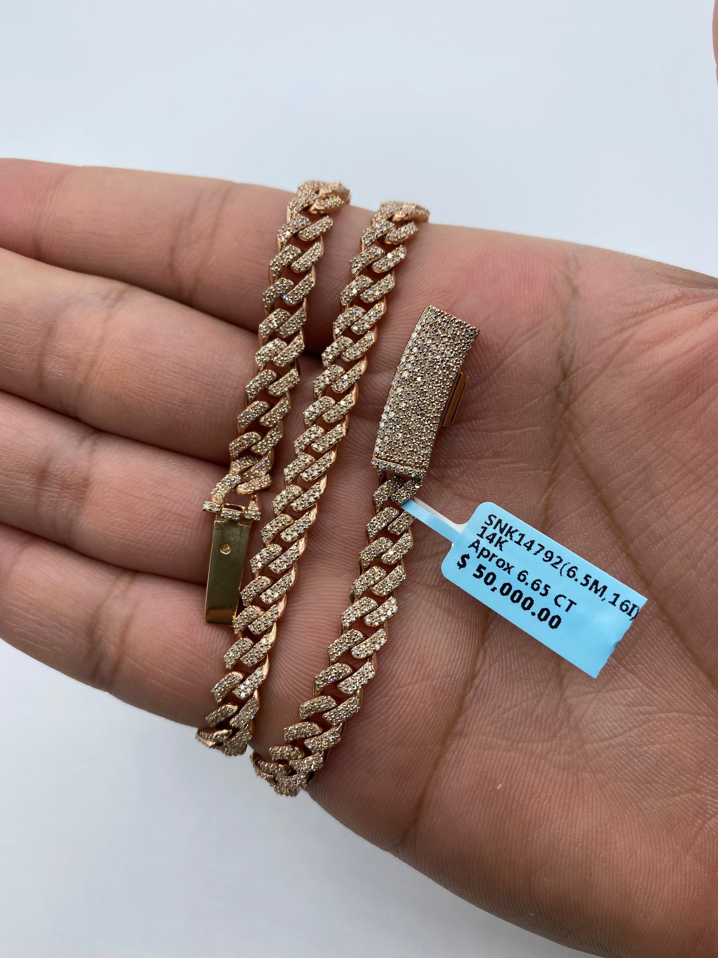 14K Cuban Chain 6.5mm, 16in