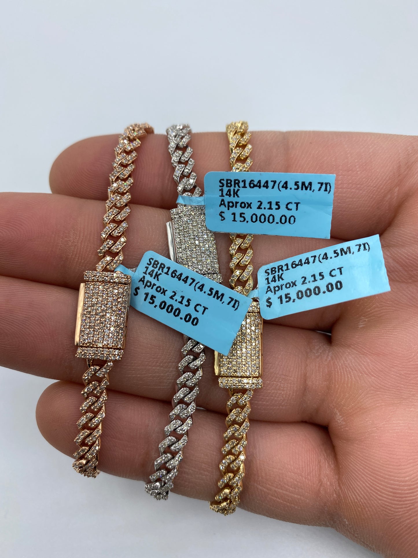 14K Cuban Bracelet 4.5mm, 7in