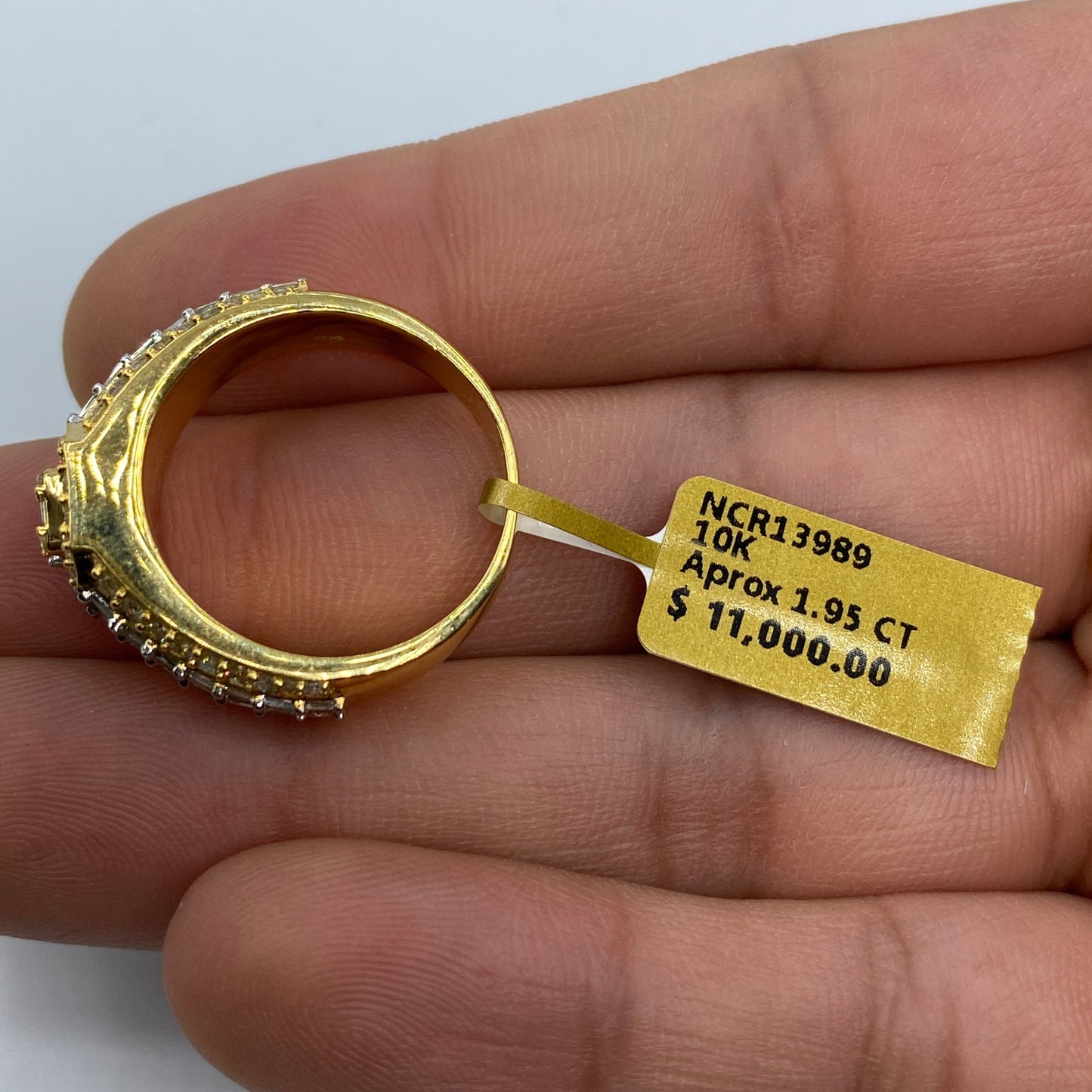 10K Diamond Baguette Ring Style #1