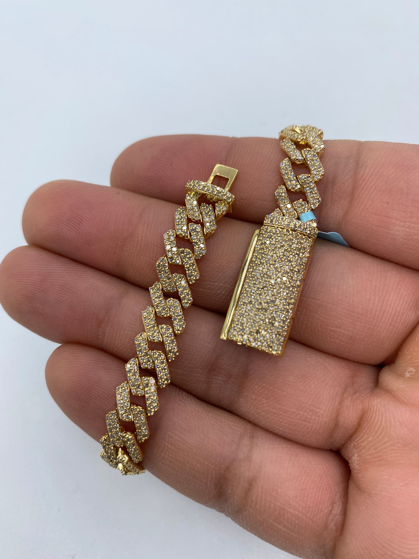 14K Cuban Bracelet 8mm, 7in