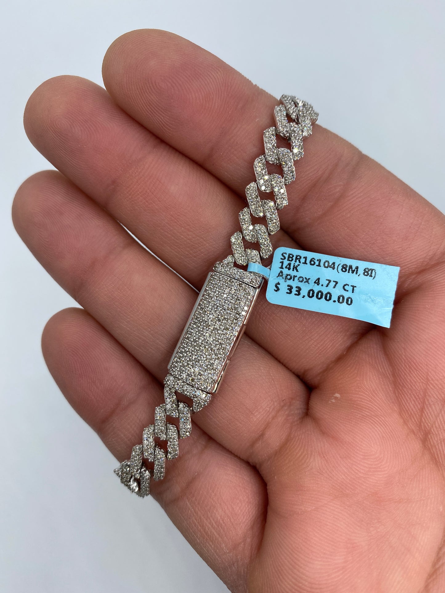 14K Cuban Bracelet 8mm, 8in