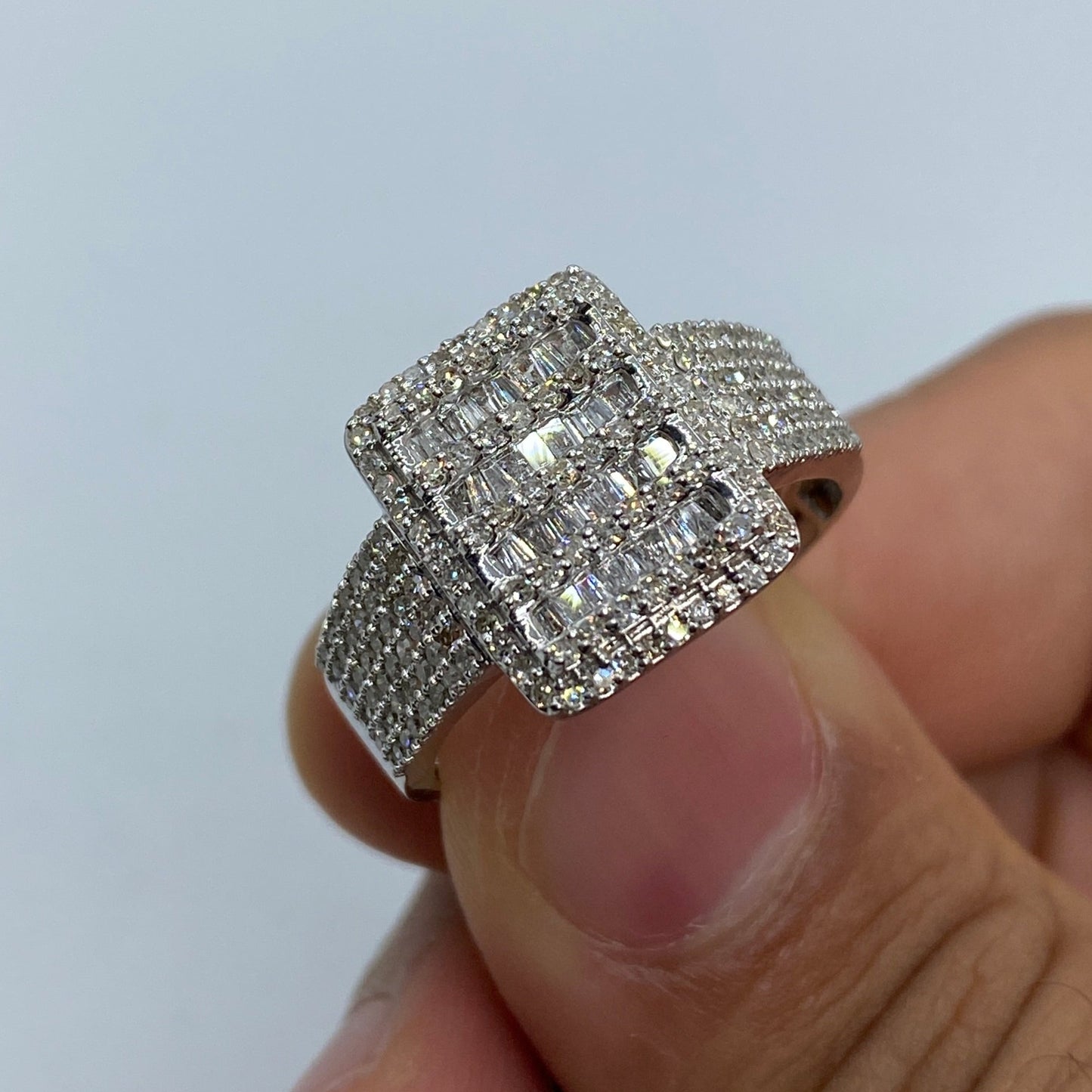 10K Diamond Baguette Ring Style #2