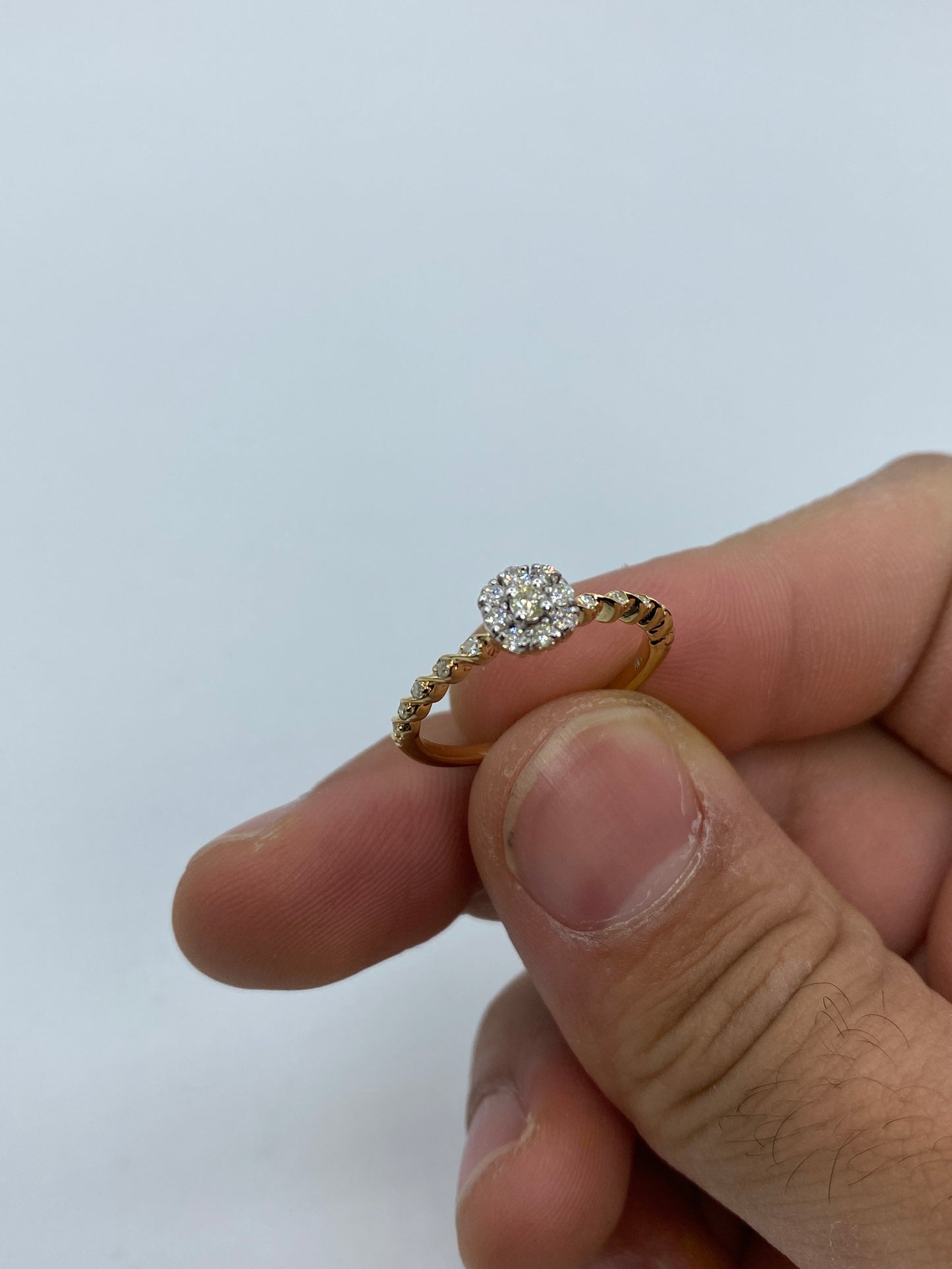 Flower Engagement Ring