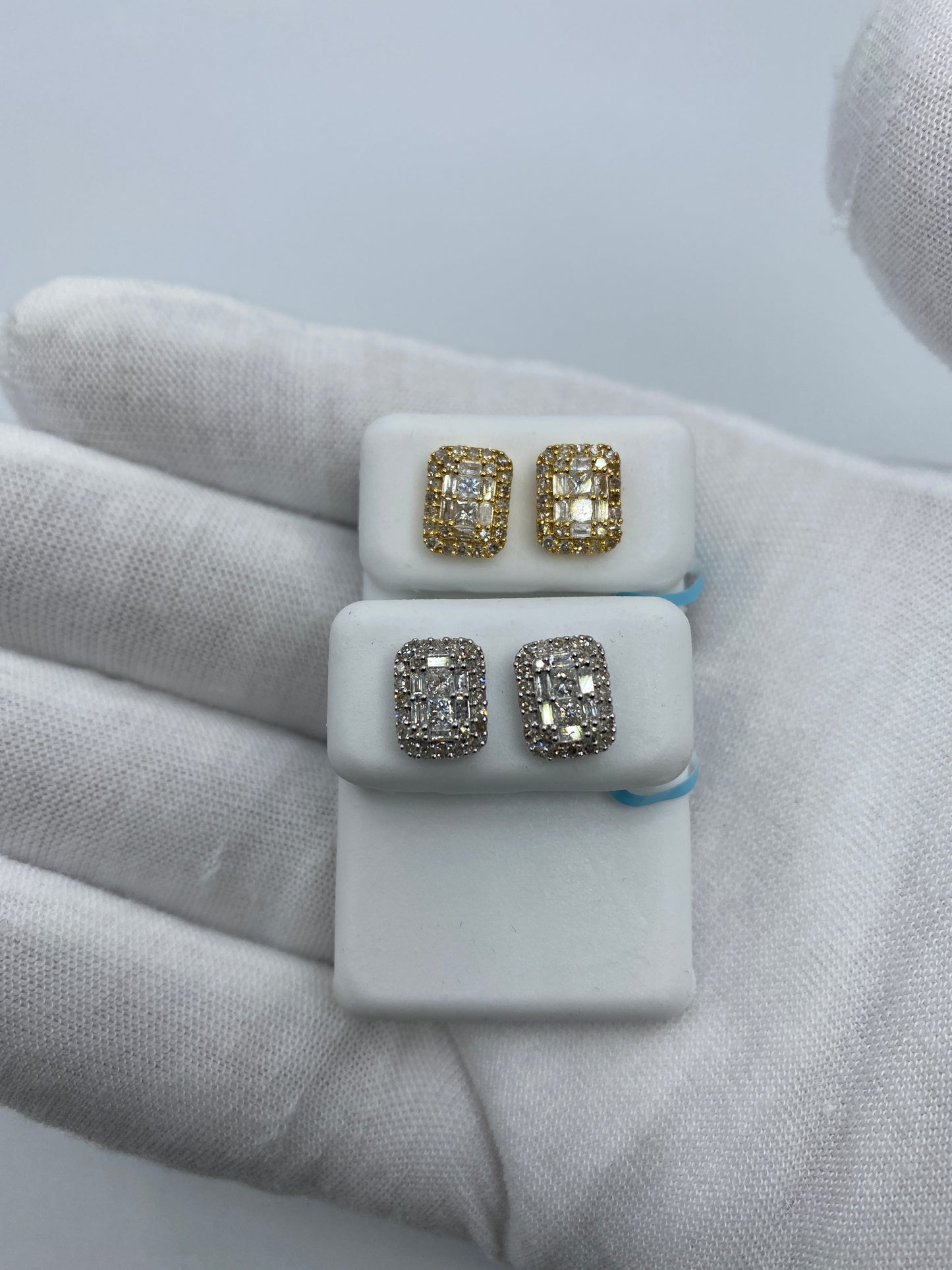 Rectangle Baguette Earrings