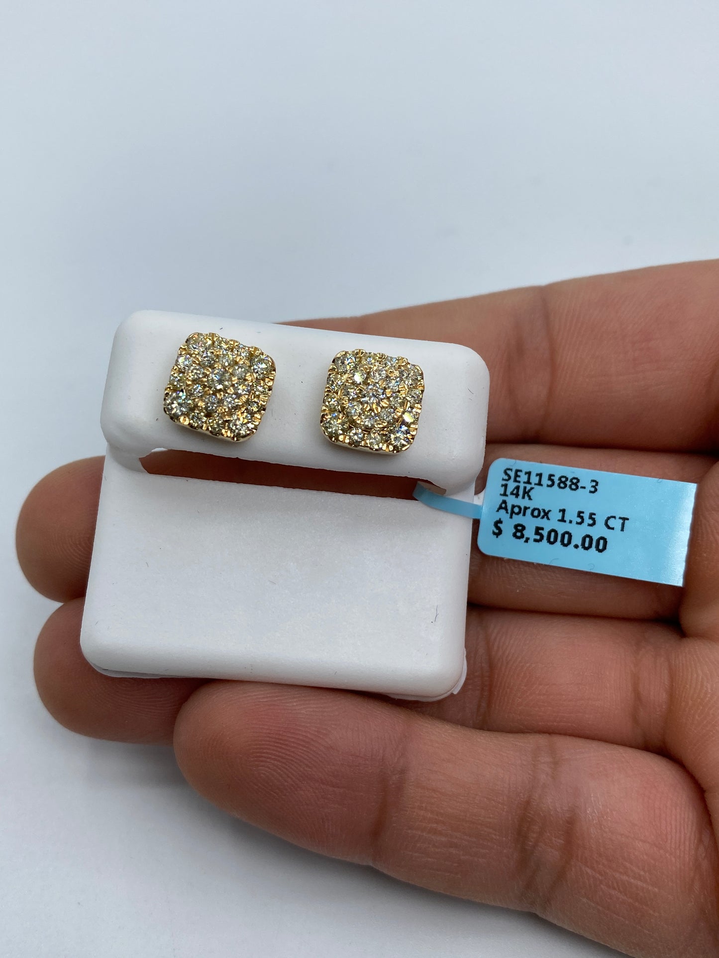 Square Earrings Style #3