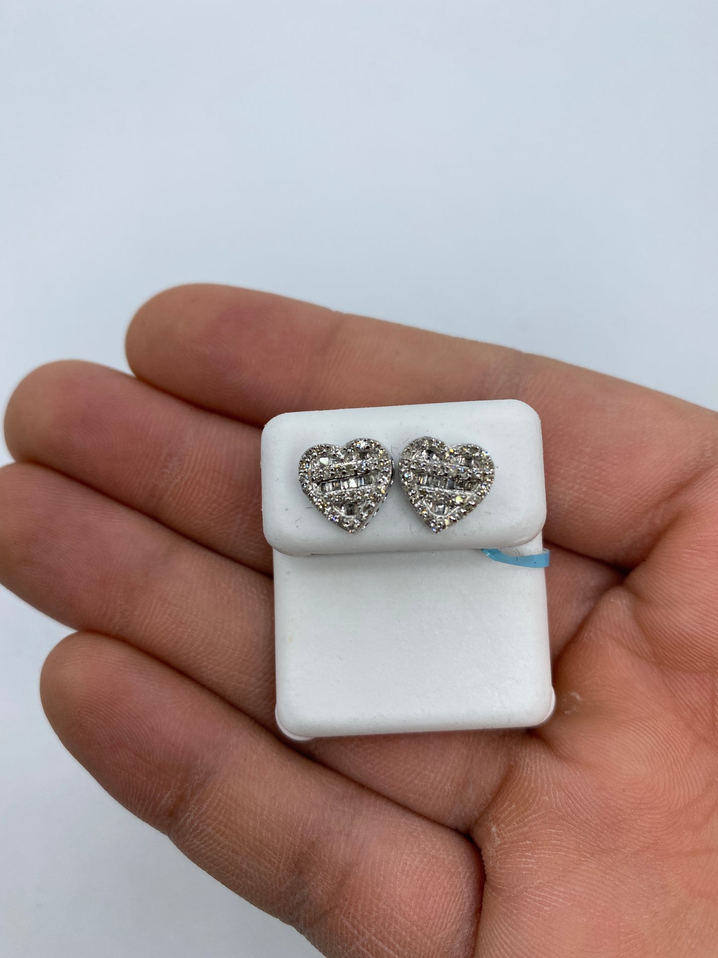 Heart Baguette Earrings