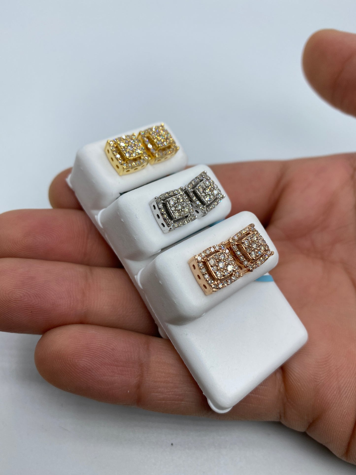 Square Box Earrings Large