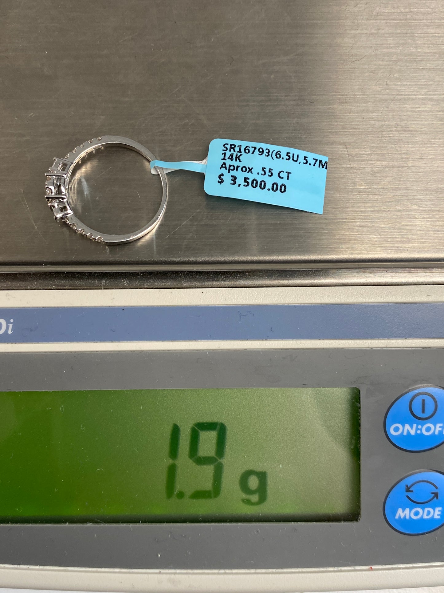 3 Stone Baguette Engagement Ring