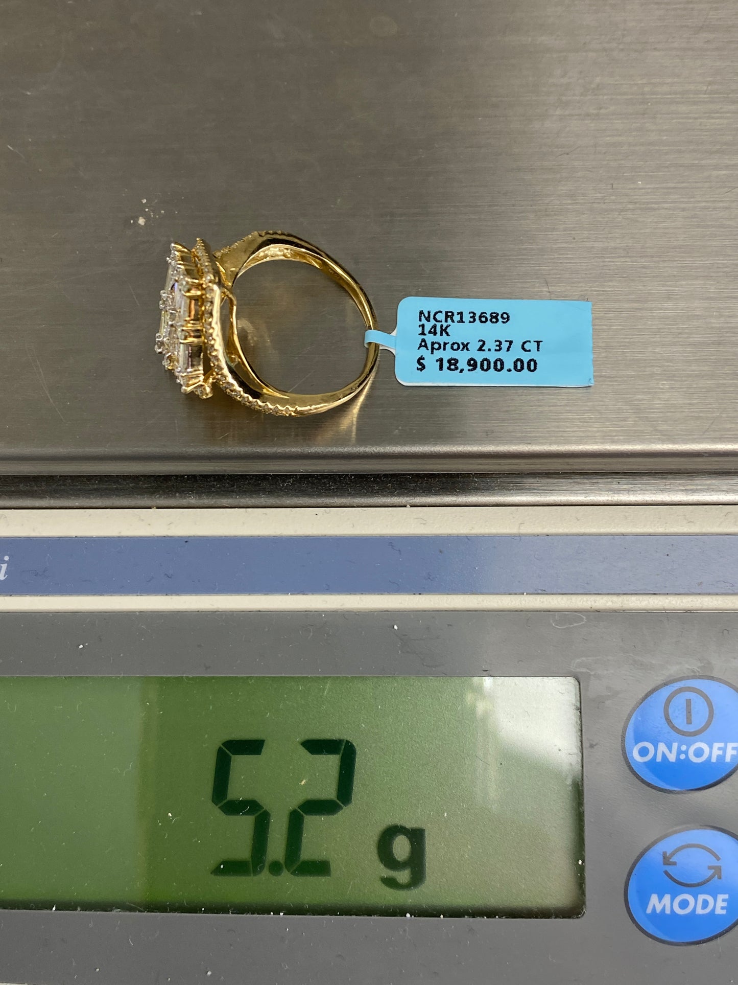 Large Diamond Baguette Ladies Ring