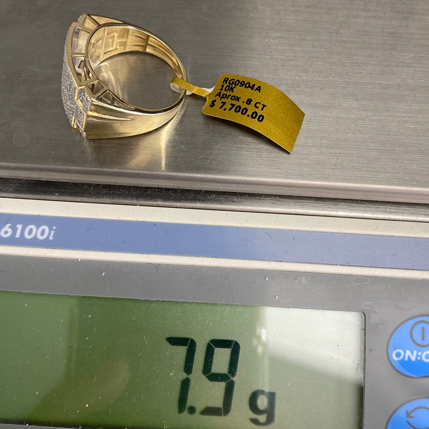 10K Rectangle Puzzle Diamond Ring