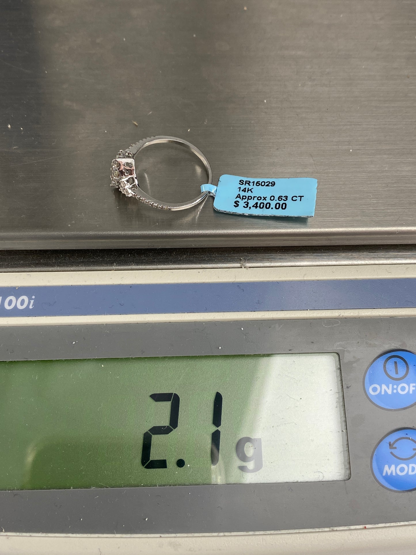 Crystal Engagement Ring