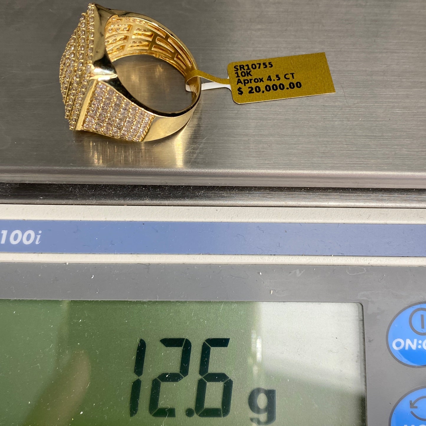 10K Rectangle Aphrodite Diamond Ring