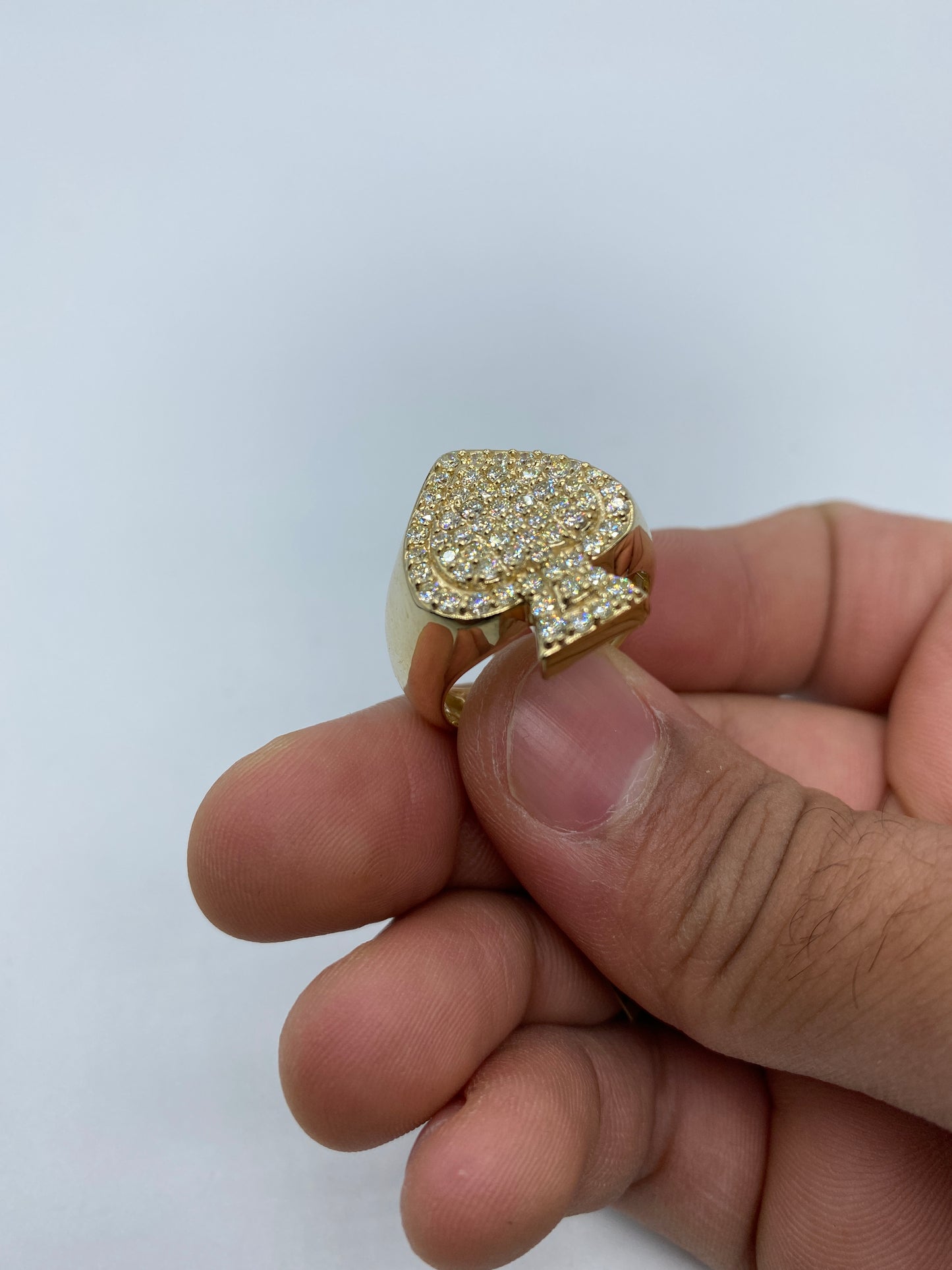 10K Spade Ring