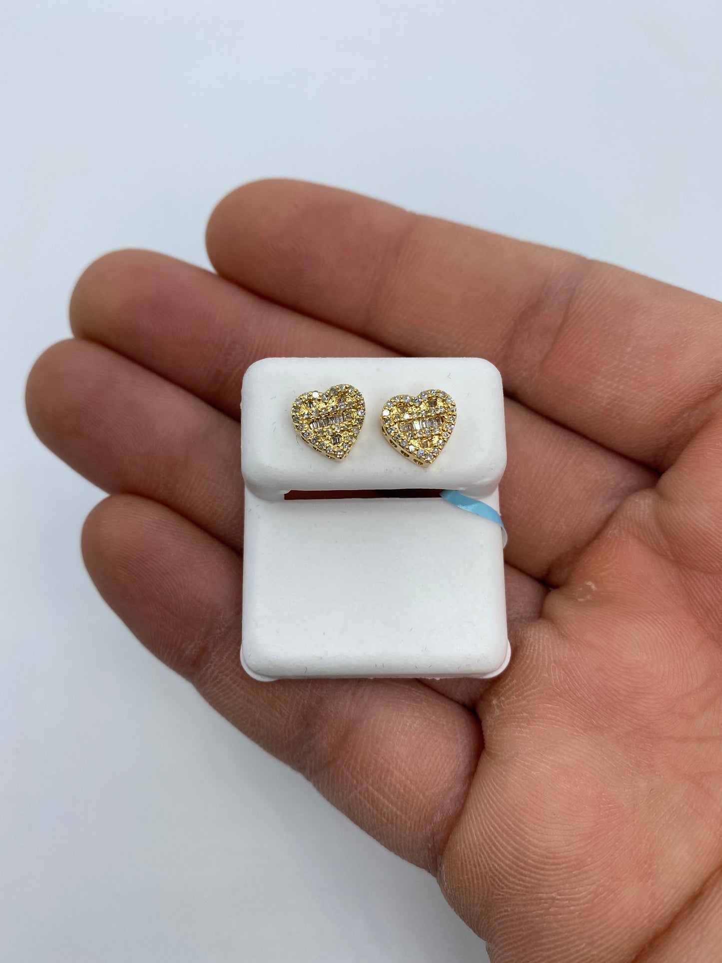 Heart Baguette Earrings
