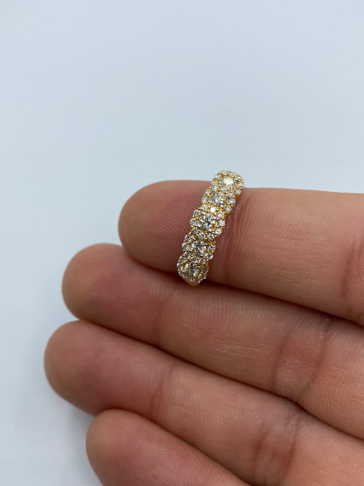 5 Flower Engagement Ring