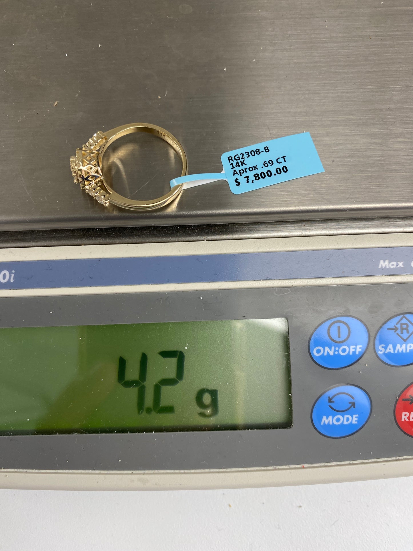 Circle Baguette Engagement Ring