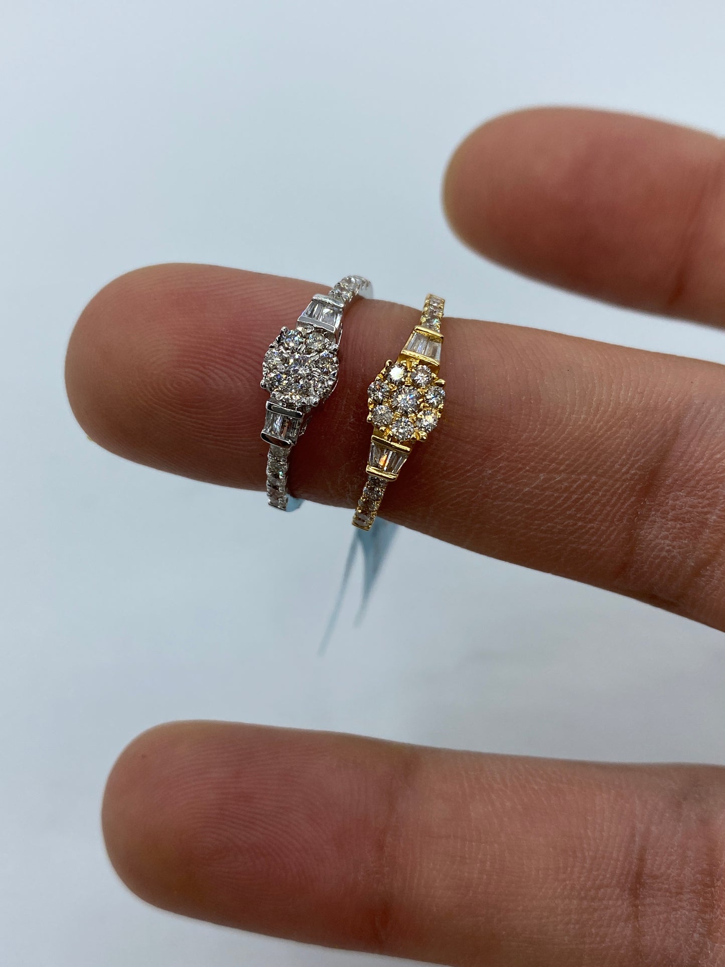 3 Stone Baguette Engagement Ring