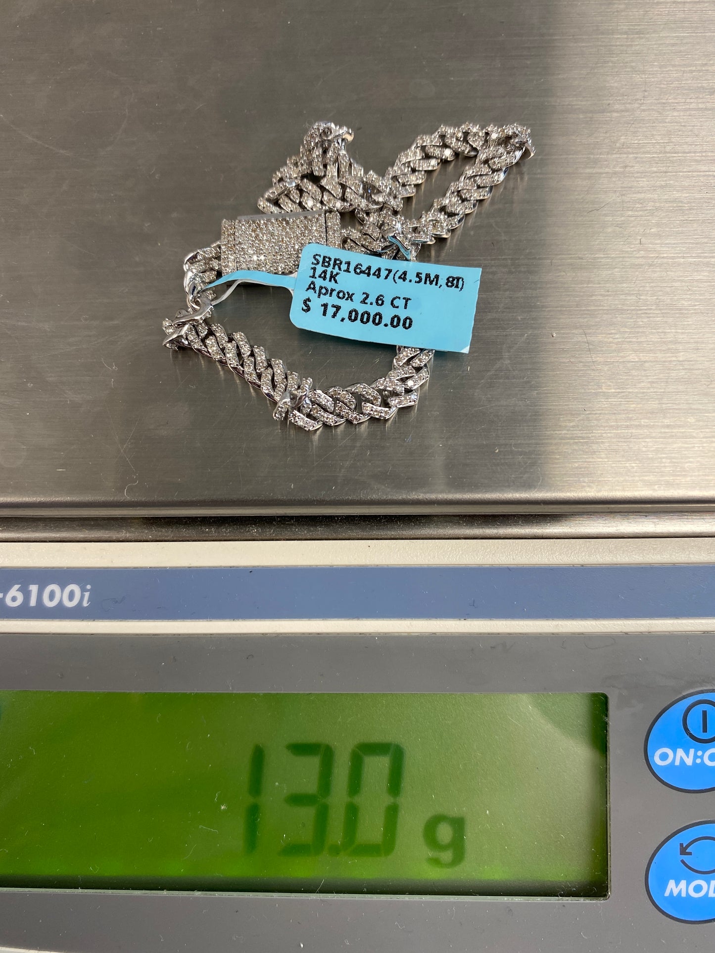 14K Cuban Bracelet 4.5mm, 8in