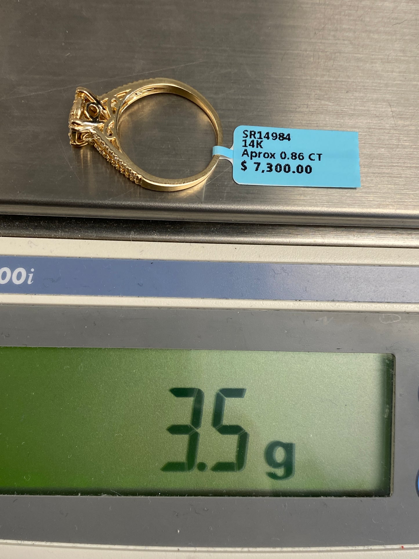 Square Flower Engagement Ring