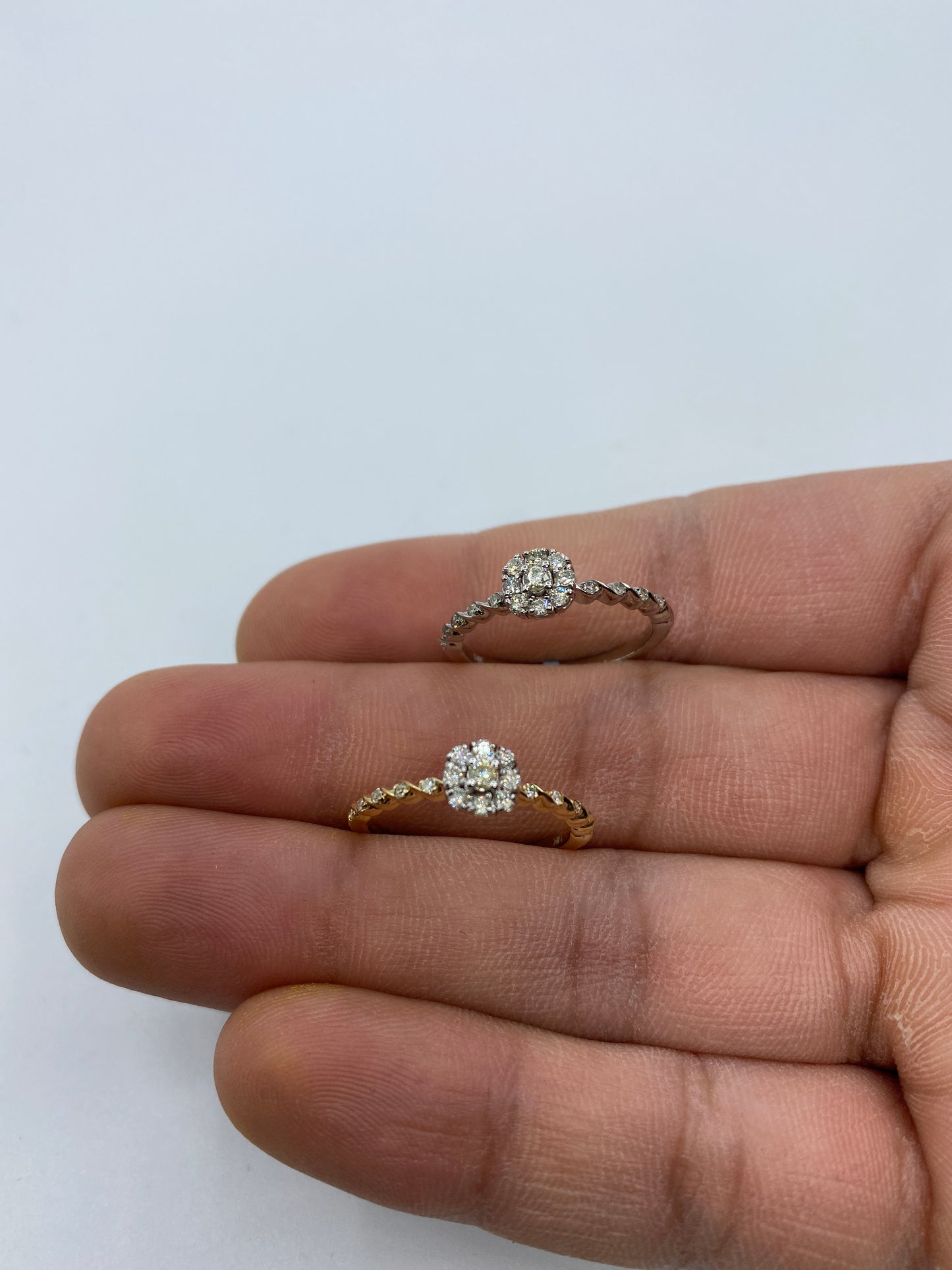 Flower Engagement Ring