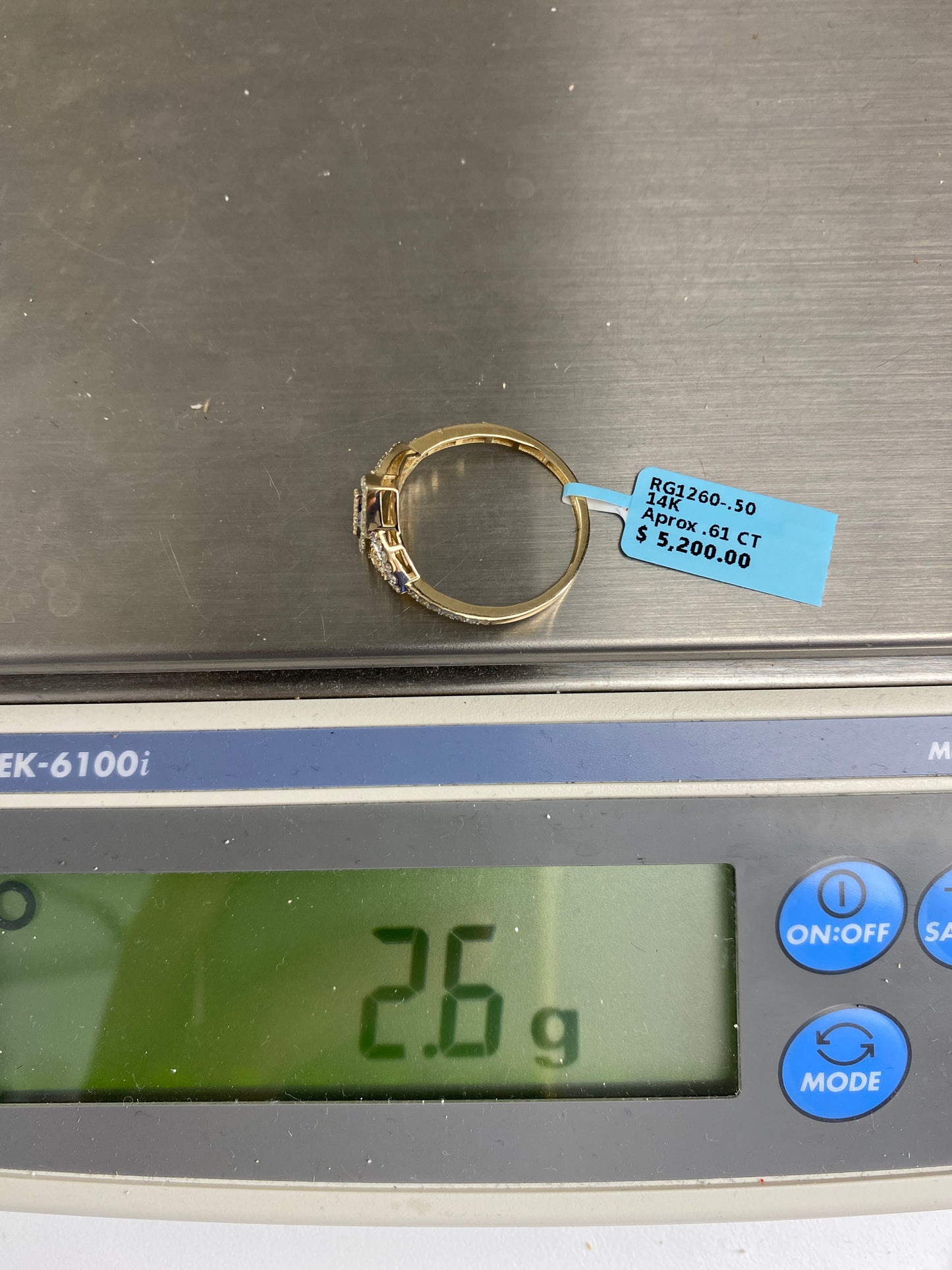 Tri-stone Pear Shape Engagement Ring