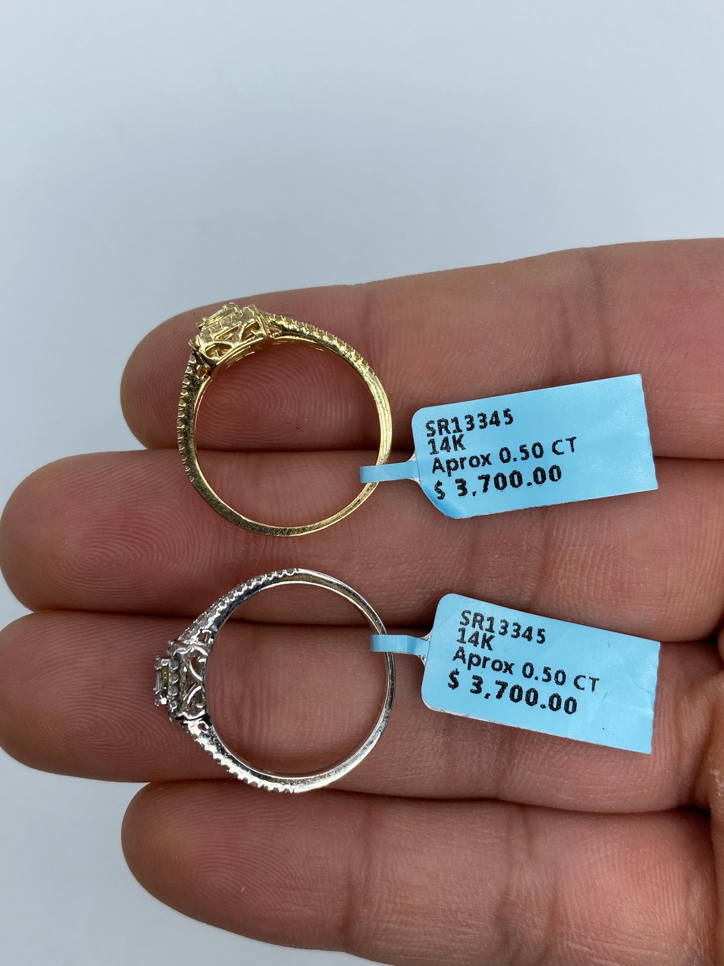 Square Baguette Engagement Ring