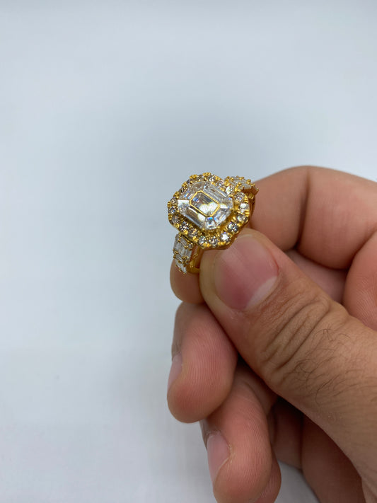Rectangle Baguette Engagement Ring