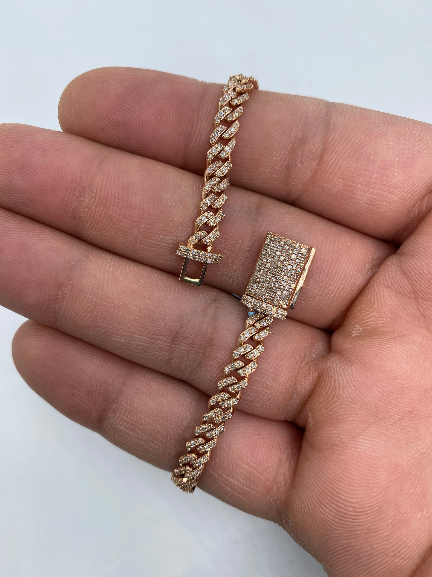 14K Cuban Bracelet 4.5mm, 7in