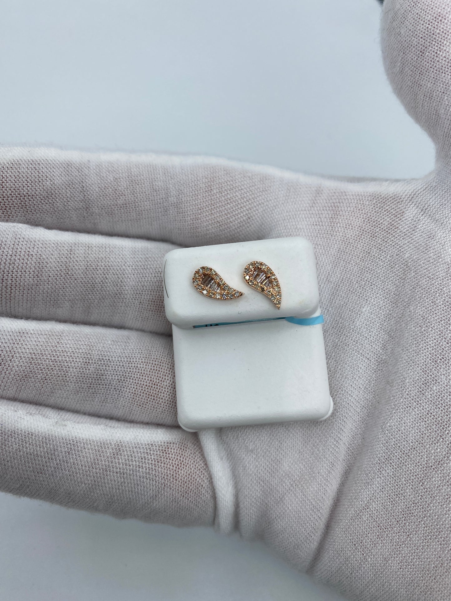 Tear Baguette Earrings