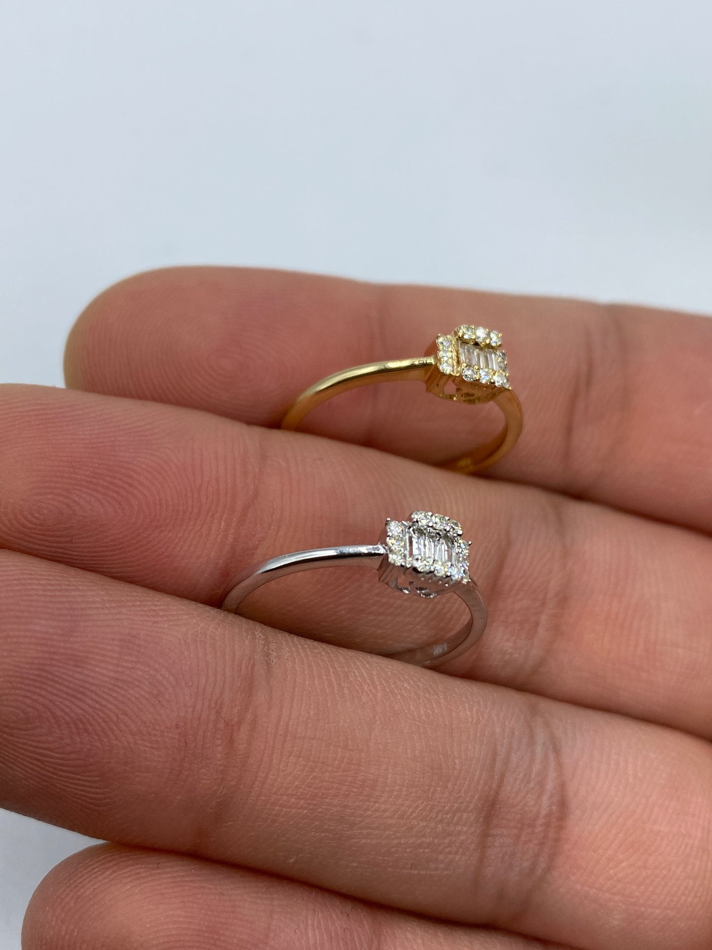 Minimal Baguette Engagement Ring